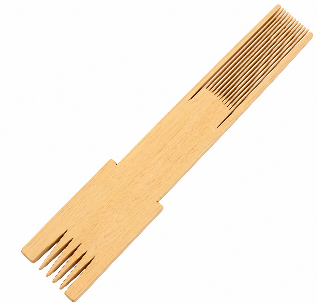 2-in-1 natural wooden comb