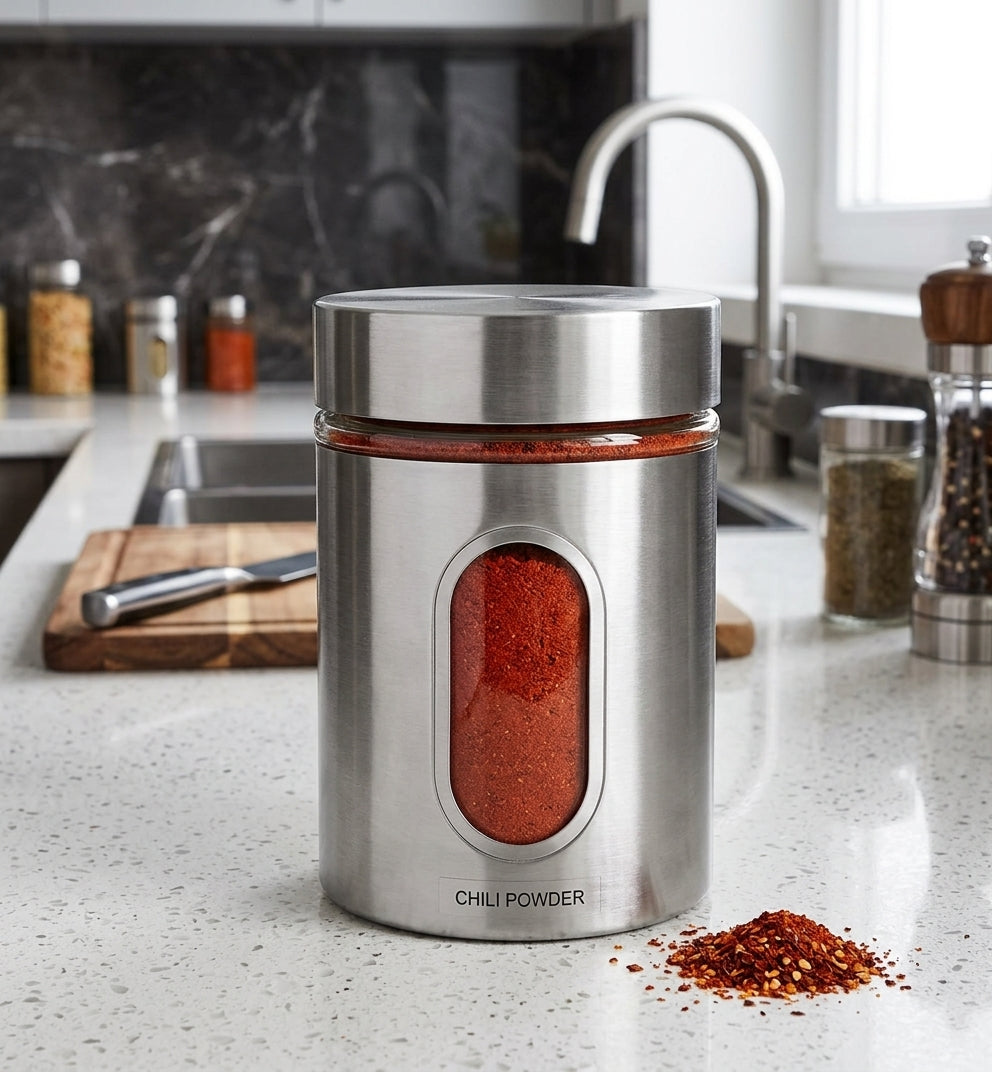 Stainless steel spice container kitchen use