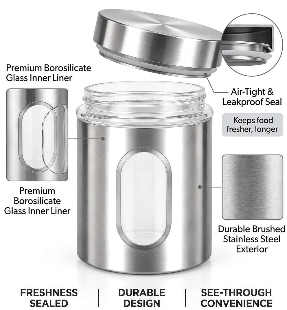 Airtight storage container features