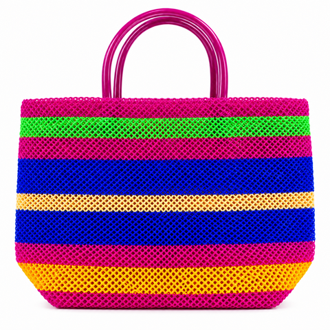 Reusable Multicolor Mesh Shopping Bag